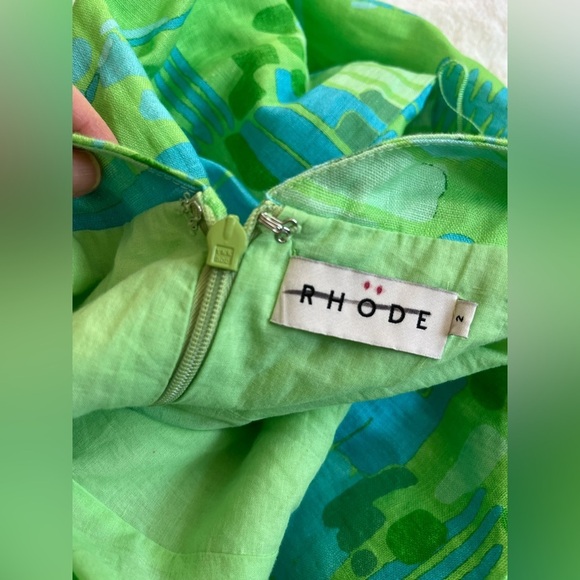 RHODE Paolo Linen Midi Dress - Picture 9 of 10